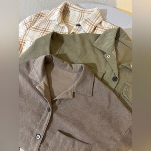 LOT of 3 - oversized button-up shirts, size XS/S